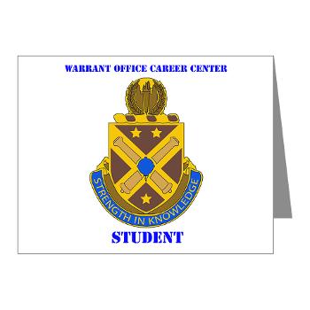 WOCCS - M01 - 02 - DUI - Warrant Office Career Center - Student with text Note Cards (Pk of 20)
