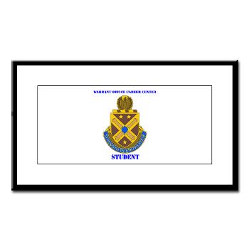 WOCCS - M01 - 02 - DUI - Warrant Office Career Center - Student with text Small Framed Print