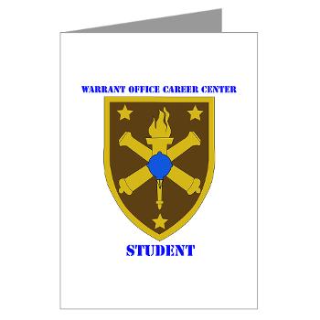 WOCCS - M01 - 02 - SSI - Warrant Office Career Center - Student with text Greeting Cards (Pk of 20)