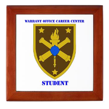 WOCCS - M01 - 03 - SSI - Warrant Office Career Center - Student with text Keepsake Box