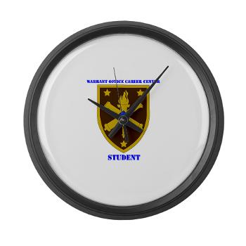 WOCCS - M01 - 03 - SSI - Warrant Office Career Center - Student with text Large Wall Clock