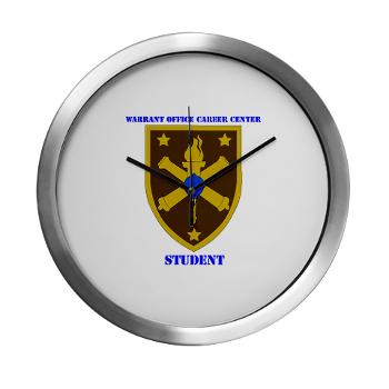 WOCCS - M01 - 03 - SSI - Warrant Office Career Center - Student with text Modern Wall Clock