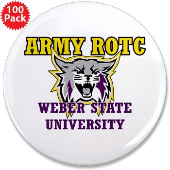 WSUROTC - M01 - 01 - Weber State University - ROTC - 3.5" Button (100 pack)
