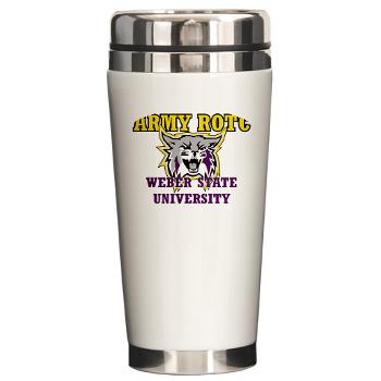 WSUROTC - M01 - 03 - Weber State University - ROTC - Ceramic Travel Mug
