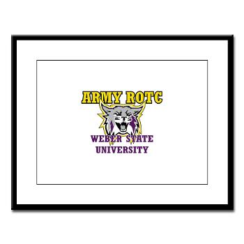 WSUROTC - M01 - 02 - Weber State University - ROTC - Large Framed Print - Click Image to Close