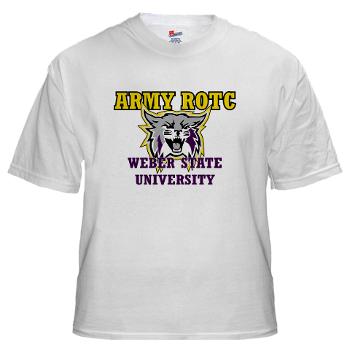 WSUROTC - A01 - 04 - Weber State University - ROTC - White t-Shirt - Click Image to Close