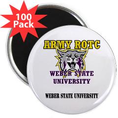 WSUROTC - M01 - 01 - Weber State University - ROTC with Text - 2.25" Magnet (100 pack)