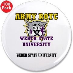 WSUROTC - M01 - 01 - Weber State University - ROTC with Text - 3.5" Button (100 pack)