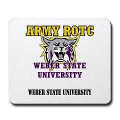 WSUROTC - M01 - 03 - Weber State University - ROTC with Text - Mousepad