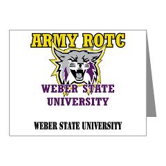 WSUROTC - M01 - 02 - Weber State University - ROTC with Text - Note Cards (Pk of 20) - Click Image to Close