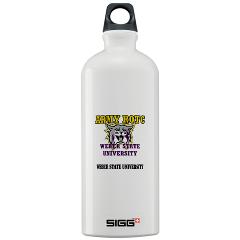 WSUROTC - M01 - 03 - Weber State University - ROTC with Text - Sigg Water Bottle 1.0L