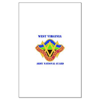 WVARNG - M01 - 02 - DUI - West virginia Army National Guard with text - Large Poster