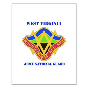 WVARNG - M01 - 02 - DUI - West virginia Army National Guard with text - Small Poster