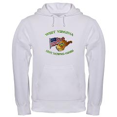 WVARNG - A01 - 03 - DUI - West Virginia Army National Guard with Flag Hooded Sweatshirt