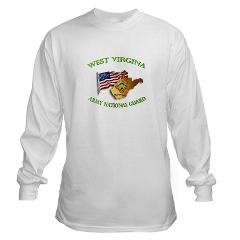WVARNG - A01 - 03 - DUI - West Virginia Army National Guard with Flag Long Sleeve T-Shirt - Click Image to Close