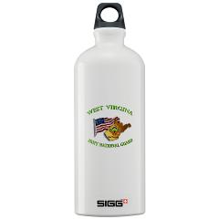 WVARNG - M01 - 03 - DUI - West Virginia Army National Guard with Flag Sigg Water Bottle 1.0L
