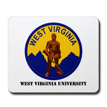 WVU - M01 - 03 - SSI - ROTC - West Virginia University with Text - Mousepad