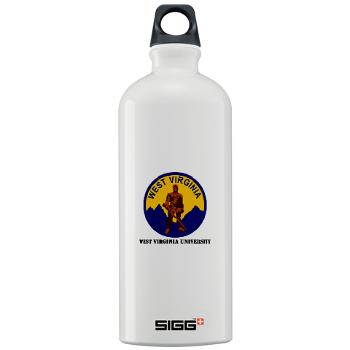 WVU - M01 - 03 - SSI - ROTC - West Virginia University with Text - Sigg Water Bottle 1.0L