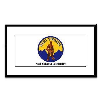 WVU - M01 - 02 - SSI - ROTC - West Virginia University with Text - Small Framed Print