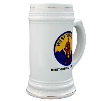 WVU - M01 - 03 - SSI - ROTC - West Virginia University with Text - Stein - Click Image to Close