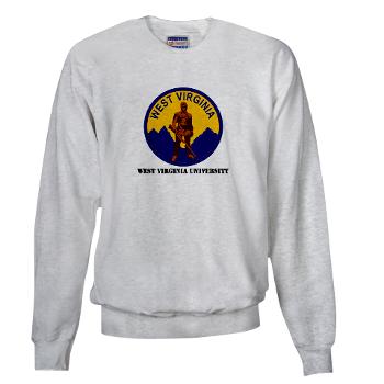 WVU - A01 - 03 - SSI - ROTC - West Virginia University with Text - Sweatshirt - Click Image to Close