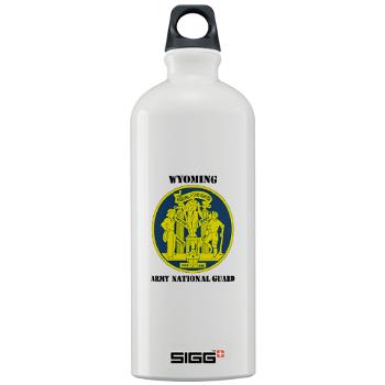 WYARNG - M01 - 03 - DUI - WYOMING Army National Guard with Text - Sigg Water Bottle 1.0L