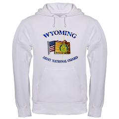 WYARNG - A01 - 03 - WYOMING Army National Guard WITH FLAG - Hooded Sweatshirt