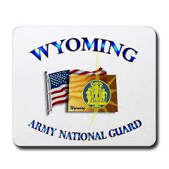 WYARNG - M01 - 03 - WYOMING Army National Guard WITH FLAG - Mousepad