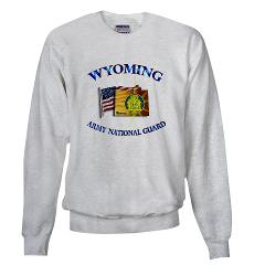 WYARNG - A01 - 03 - WYOMING Army National Guard WITH FLAG - Sweatshirt - Click Image to Close