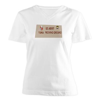 YPG - A01 - 04 - Yuma Proving Ground - Women's V-Neck T-Shirt
