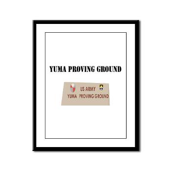 YPG - M01 - 02 - Yuma Proving Ground with Text - Framed Panel Print - Click Image to Close
