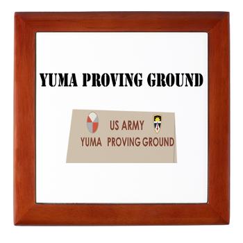 YPG - M01 - 03 - Yuma Proving Ground with Text - Keepsake Box