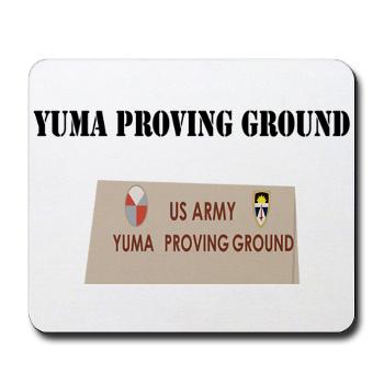 YPG - M01 - 03 - Yuma Proving Ground with Text - Mousepad