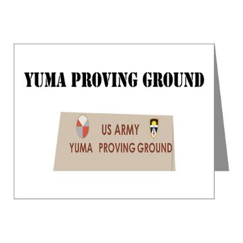 YPG - M01 - 02 - Yuma Proving Ground with Text - Note Cards (Pk of 20)