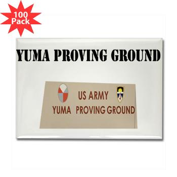 YPG - M01 - 01 - Yuma Proving Ground with Text - Rectangle Magnet (100 pack)