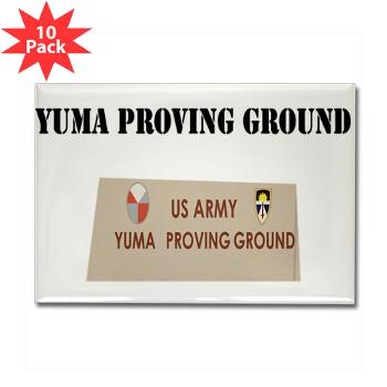 YPG - M01 - 01 - Yuma Proving Ground with Text - Rectangle Magnet (10 pack)