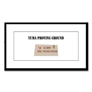 YPG - M01 - 02 - Yuma Proving Ground with Text - Small Framed Print
