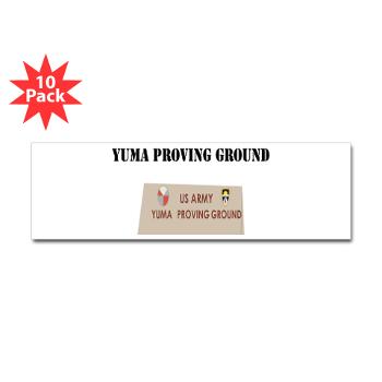 YPG - M01 - 01 - Yuma Proving Ground with Text - Sticker (Bumper 10 pk)