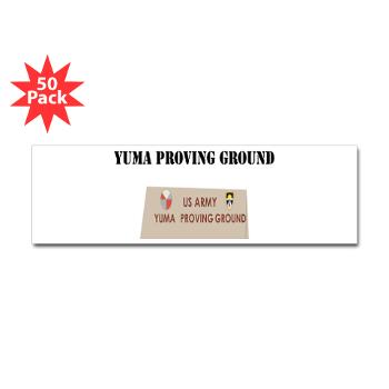 YPG - M01 - 01 - Yuma Proving Ground with Text - Sticker (Bumper 50 pk)