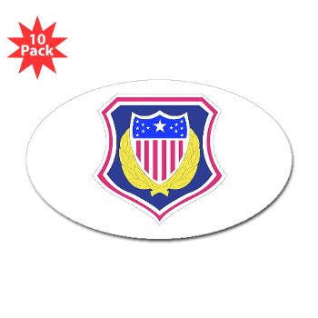 ags - M01 - 01 - DUI - Adjutant General School Sticker (Oval 10 pk)