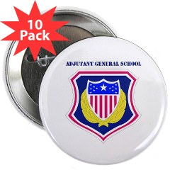 ags - M01 - 01 - DUI - Adjutant General School with Text 2.25" Button (10 pack) - Click Image to Close