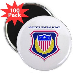 ags - M01 - 01 - DUI - Adjutant General School with Text 2.25" Magnet (100 pack)