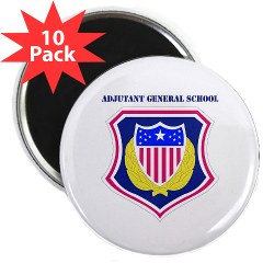 ags - M01 - 01 - DUI - Adjutant General School with Text 2.25" Magnet (10 pack) - Click Image to Close