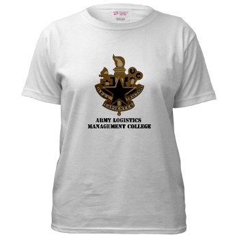 almc - A01 - 04 - DUI - Army Logistics Management College with Text - Women's T-Shirt - Click Image to Close