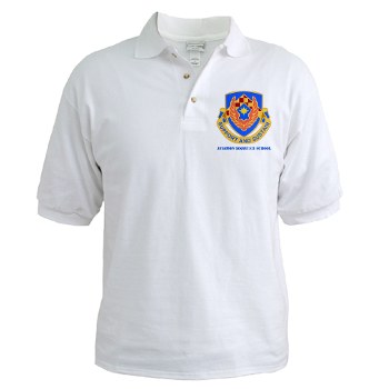 als - A01 - 04 - DUI - Aviation Logistics School with Text - Golf Shirt