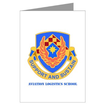 als - M01 - 02 - DUI - Aviation Logistics School with Text - Greeting Cards (Pk of 10)