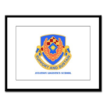 als - M01 - 02 - DUI - Aviation Logistics School with Text - Large Framed Print