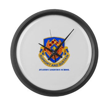 als - M01 - 03 - DUI - Aviation Logistics School with Text - Large Wall Clock - Click Image to Close