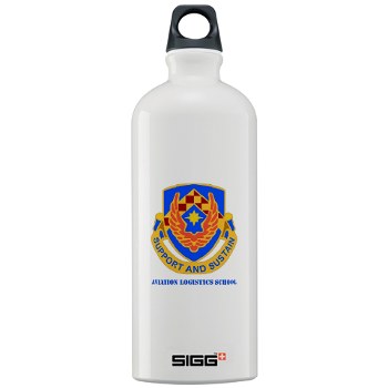 als - M01 - 03 - DUI - Aviation Logistics School with Text - Sigg Water Bottle 1.0L