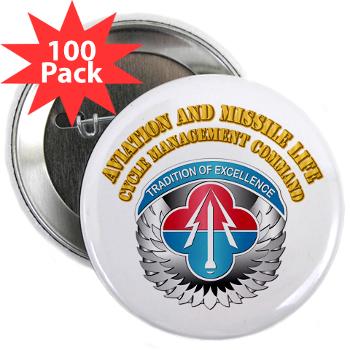 AMLCMC - M01 - 01 - Aviation and Missile Life Cycle Management Command with Text - 2.25" Button (100 pack) - Click Image to Close